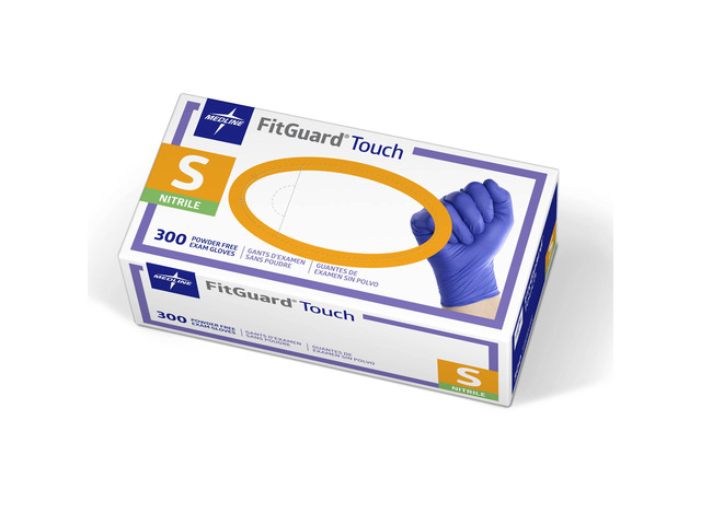 FitGuard Touch Nitrile Exam Gloves, 300 Count, Small, Powder Free, Disposable, Not Made with Natural Rubber Latex, Excellent Sense of Touch for...