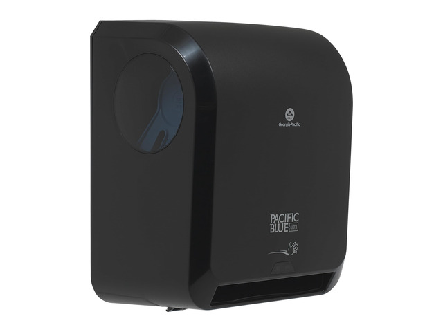 Pacific Blue Ultra 8' High-Capacity Automated Touchless Paper Towel Dispenser by GP PRO; Black; 59590; 12.9' W x 9' D x 16' H; 1 Dispenser