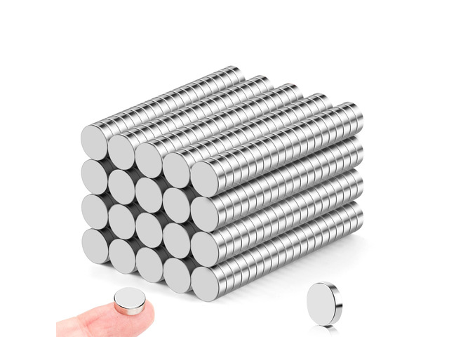 400Pcs Small Refrigerator Magnets, 10x3mm Round Rare Earth Magnet Mini Tiny Neodymium Strong Magnets for Crafts, DIY, Fridge, Miniatures,...