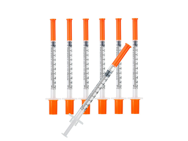 1ml Syringes 31G x 1/4' 6mm Disposable Lab Syringe with Caps, 100 Pack 31 Gauge 1cc 1/4 Inch, Leak-Proof Design, Fine Tip, Home & Labs Use,...