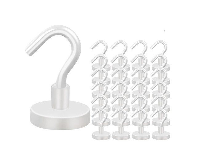 Magnetic Hooks, 28Pcs Cruise Essentials Strong Magnet Hook, 30LBS Cruise Essentials Neodymium Heavy Duty Magnets with Hooks for Hanging Magnetic...