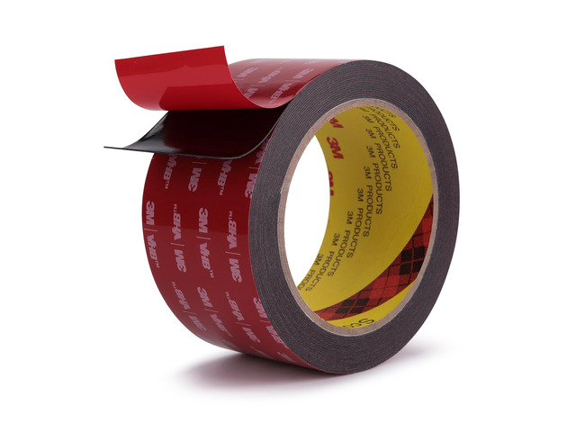 3M Double Sided Tape, Heavy Duty, 2 x 18Ft, 5925, Black Very High Bonding, Permanent, Waterproof Foam Mounting Tape for Automotive, Home, Office,...