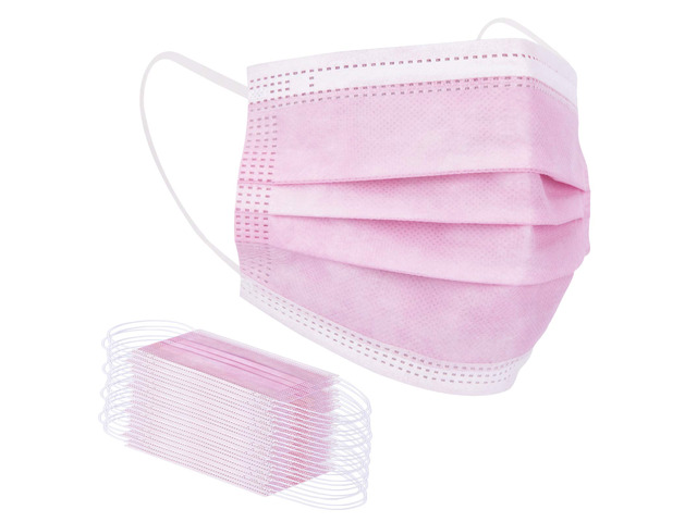 Pink Disposable Face Mask 100 Pcs Pink Face Masks 3 Ply Protection Masks