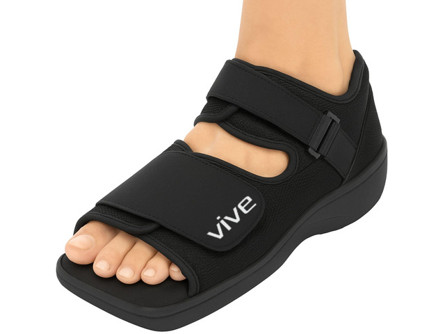 Post Op Shoe - Lightweight Medical Walking Boot with Adjustable Strap Orthopedic Recovery Cast Shoe for Post Surgery, Fractured Foot, Injured Toes,...