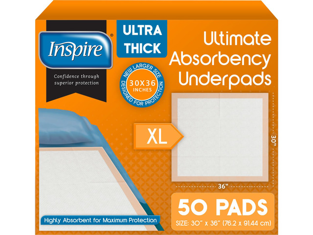 XL Super Absorbent Bed Pads for Chronic Incontinence 30 x 36 Ultra Thick 100 Grams Bed Pads Disposable Adult Elderly Care Chucks Disposable...