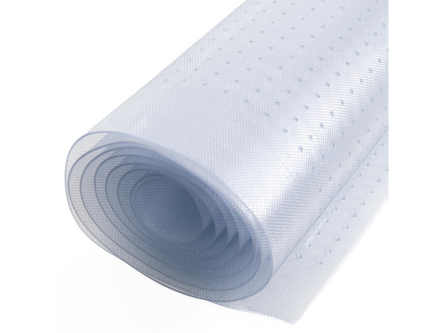 Industrial Deep Pile Carpet Runner - Crosshatch Pattern Non Slip Carpet & Rug Protector Mat, Waterproof Clear Plastic Vinyl Floor Covering, 30...