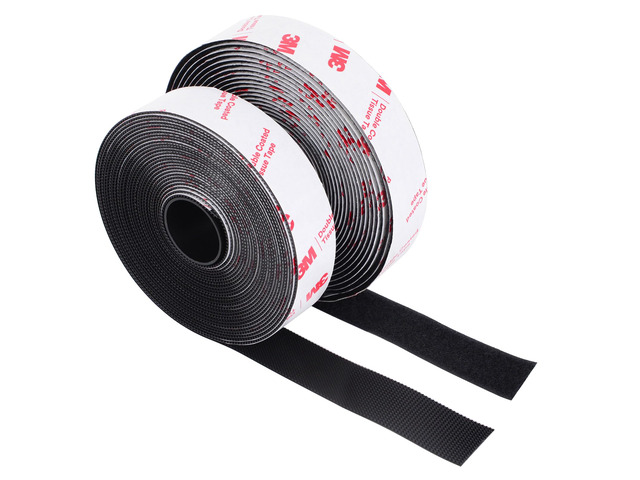 Hook and Loop Tape 1in x 20ft, Heavy Duty Adhesion Strip Slef Adhesive Interlocking Tape, Adhesive Mounting Strips, Reclosable Sticky Back...