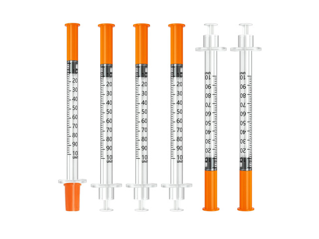 jeringas 1ml 30G 1/2' (12.7mm), Individually Wrapped, Box of 100