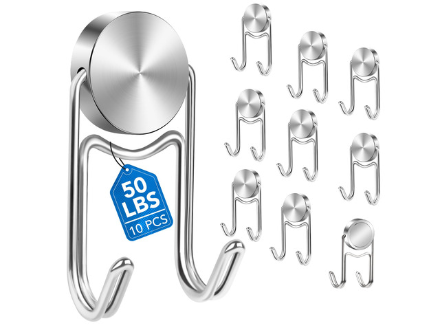 Magnetic Hooks for Cruise Cabins Essentials 2026 Door Magnets 50LBS 10 Pack Ship Walls Must Haves Classroom Strong Heavy Duty Metal Locker Decor...