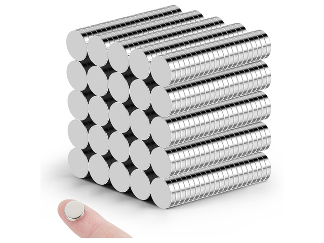 500Pcs Small Refrigerator Magnets, 10x2mm Round Rare Earth Magnet Mini Tiny Neodymium Strong Magnets for Crafts, DIY, Fridge, Miniatures,...