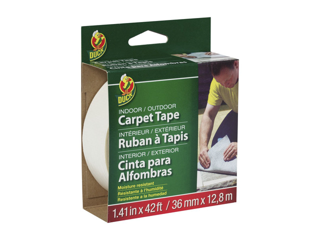 Brand 286373 Indoor/Outdoor Carpet Tape, 1.41-Inch x 42 Feet White, Pack of 6