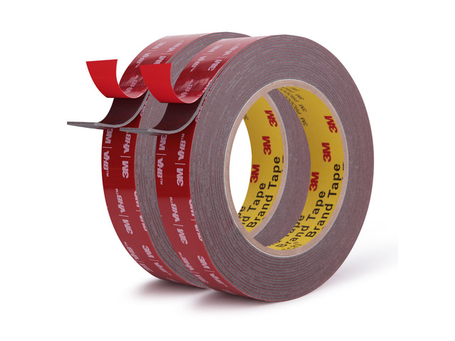 3M Double Sided Tape, Heavy Duty, 3/4 x 18Ft, Gray, 2 Pack Very High Bonding, Permanent, Weather, Waterproof Foam Mounting Tape for Home, Office,...