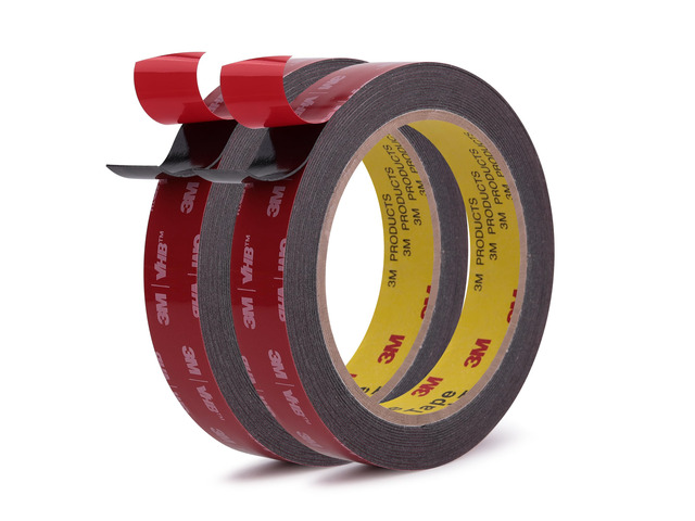 3M Double Sided Tape, Heavy Duty, 3/4 x 18Ft, 5925, Black, 2 Pack Very High Bonding, Permanent, Waterproof Foam Mounting Tape for Automotive, Home,...