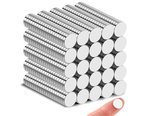600 Pack Small Magnets, 10x1mm Refrigerator Magnets Rare Earth Magnets Neodymium Magnets for Crafts, Whiteboard, Kitchen Cabinet