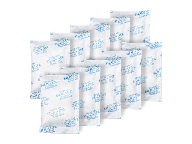 Silica Gel Packets, 20 Gram 80 Packs Food Safe Moisture Absorbers, Desiccant Packs for Storage, Reusable Desiccant for Foods, Storage Bins, 3D...