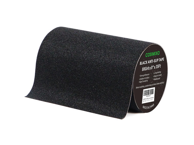 8' x 35Ft Heavy Duty Anti Slip Tape,Best 80grit Friction,Grip,Abrasive for Stairs Outdoor/Indoor,Skateboard Grip Tape Safety Non Skid Tread...