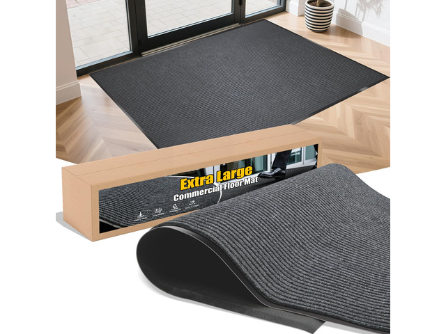Entrance Mat for Home or Office - 3 x 5 Feet, Carpeted Indoor/Outdoor Entry Mat - Absorbent, Slip Resistant, Heavy Duty, Low-Profile, Easy to...