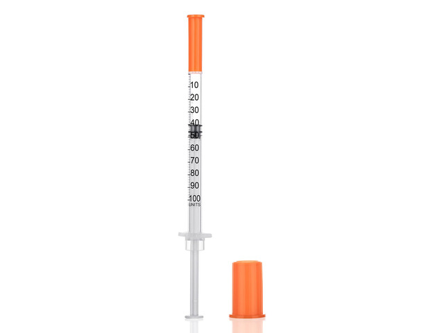 1 ml Syringe with 31G-5/16 Inch (8mm), 1 cc 31 Gauge Syringes, Pack of 100 Individually Wrapped