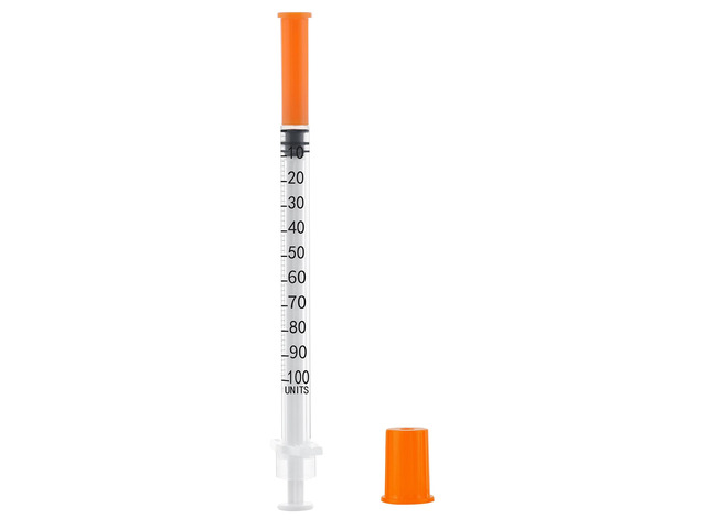 1ml Syringe with 31G 1/4 Inch (6mm), 1cc 31 Gauge Syringes, Pack of 100 Individually Wrapped