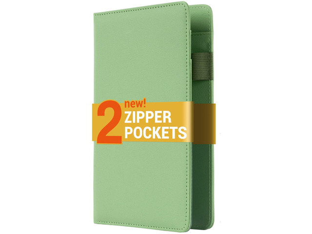 Server Book with 2 Zipper Pockets, Larger Capacity Server Books for Waitres Cute Waiter Book, Smarter Organization Waitress Book, Servers Book...