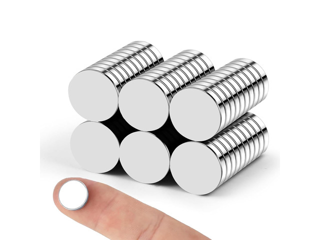 60Pcs Rare Earth Magnets Heavy Duty, 12x3mm Small Strong Magnet Multi-Use Mini Round Neodymium Magnet Tiny Circle Fridge Magnets for Classroom,...