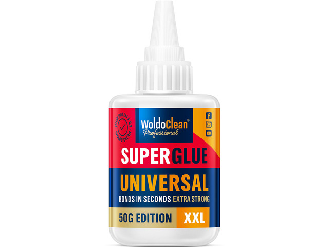 Super Glue All-Purpose Liquid 50g - Fast Drying Clear CA Adhesive for Metal, Plastic, Wood, Ceramic, Glass & DIY Repairs