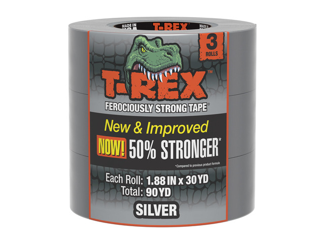 Tape Heavy Duty Duct Tape with UV Resistant & Waterproof Backing for Ferociously Strong Repairs, 1.88' x 30 yd, Gunmetal Gray, 3 Rolls