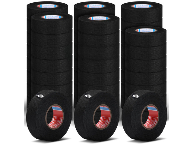 Cloth Electrical Wiring Harness Tape, 50 Roll, 3/4 Inch X 49.2 ft Electrical Insulation, Heat Resistant Fabric, Prevents Wiring Abrasion, Engine...