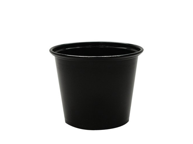 FP-P550-PPB 5.5 oz. PP Portion Cups - Black (Case of 2500)