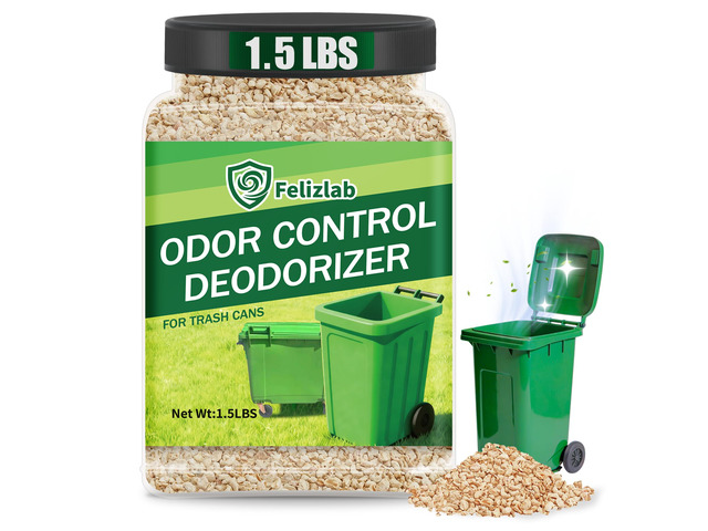 1.5 lbs Outdoor Trash Can Deodorizer, Heavy Duty Garbage Can Odor Eliminator & Moisture Absorber for Outdoor Trash Cans, Recycling Bins & Waste...