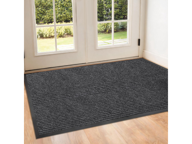 3' x 5' Front Door, Mat Heavy-Duty Commercial Mat for Indoor/Outdoor Entryways, Non Slip Rubber Backing Low Profile for Entrance Home Office, Patio...