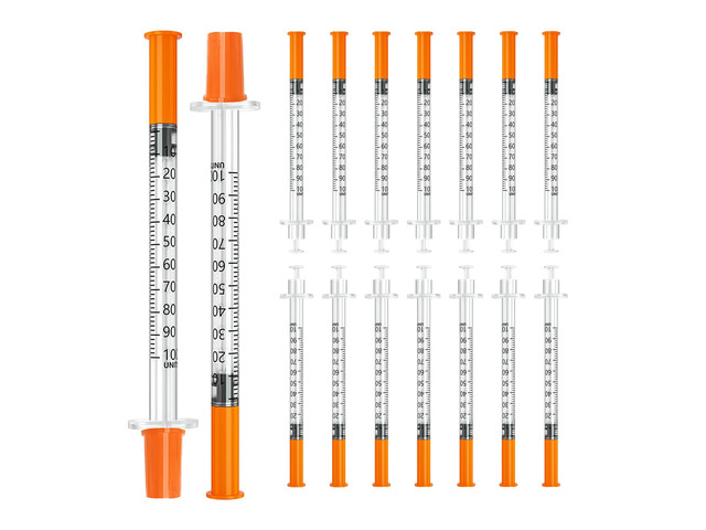 1cc/ml Syrings 31G 5/16'(8mm) Individually Wrapped, Pack of 25