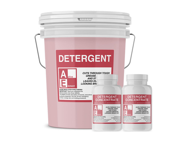 Commercial Dishwasher Detergent - Makes One 5 Gallon Pail - Industrial Dish Detergent - For High and Low Temp Dishwasher Machine