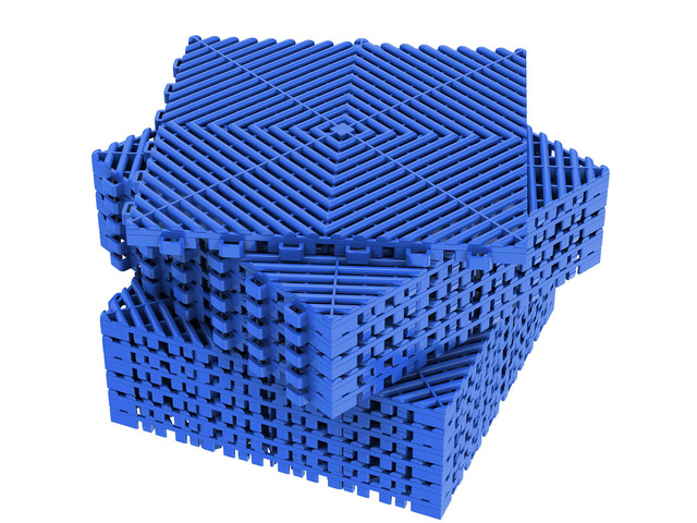 12-Pcs Interlocking Tile, 12' x 12' Indoor/Outdoor Self-Drainage Interlocking Floor Tiles, Non-Slip Heavy-Duty Polypropylene Splicing Flooring Tile...