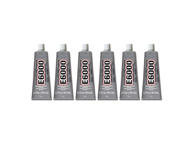 Eclectic Products 220011 6 Pack 3.7 oz. E-6000 High Viscosity Multi-Purpose Adhesive, Clear