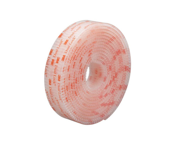 Dual Lock Reclosable Fastener SJ3560 (Clear, 1 in x 10 ft Roll) - Heavy Duty Adhesive Interlocking Tape for Indoor/Outdoor Mounting Adhesive Hook...