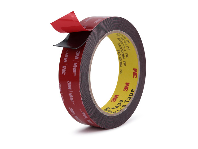 3M Double Sided Tape, Heavy Duty, 1 x 18Ft, 5925, Black Very High Bonding, Permanent, Waterproof Foam Mounting Tape for Automotive, Home, Office,...