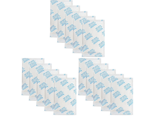 15 Pcs 20 Gram Silica Gel Packs, Transparent Desiccant, Desiccant Packets for Storage, Moisture Packs for Spices Jewelry Shoes Boxes Electronics...