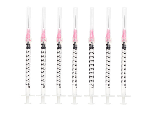 30pcs 1ml 29G 1/2 inch Luer Lock for Lab Utensils,Refilling Liquids 1cc 29 Gauge 1/2 inch Industrial Scientific Accessories,Individually...