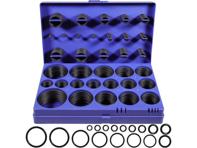 407 Pcs Universal SAE O Ring Assortment Kit32 Inch Sizes Standard Nitrile Rubber O'ring Set for Automotive Hydraulic Faucet Professional Plumbing...
