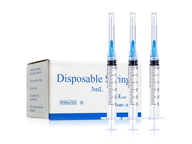 3ml Syringes with 23 Gauge 1 Inch Needles Luer Lock Disposable, 100 Pack Disposable Lab Supplies for Measuring Refilling Dispensing Liquids, Oil,...