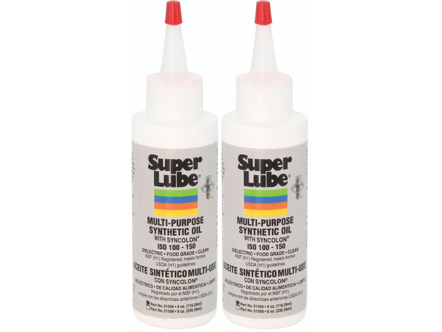 Multi-Purpose Synthetic Oil w/Syncolon - Waterproof - NSF Rated - Industrial Grade - 3D Printer, Tool & Maintenance Use - Translucent White -...