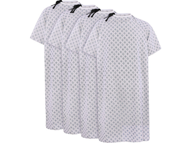 Unisex Hospital Gowns Back-Tie Patient Gowns Women Men Fits Sizes up to 2XL Lightweight, Loose-Fit, Comfortable, Soft, Multipurpose, Medical &...
