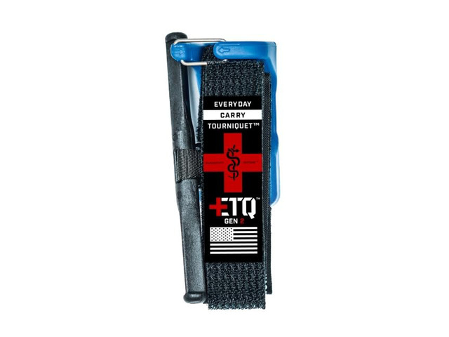 Tourniquet - ETQ Gen 2 Made in The USA EDC Gear for Trauma Kits, Tourniquet Kits, and Medical Emergency Bags, Blue Trainer, Regular (1')