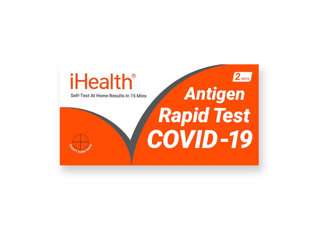COVID-19 Antigen Rapid Home Test, 2 Tests, FDA Authorized OTC at-Home Self Test, Results in 15 Minutes with Non-invasive Nasal Swab, Easy to Use &...