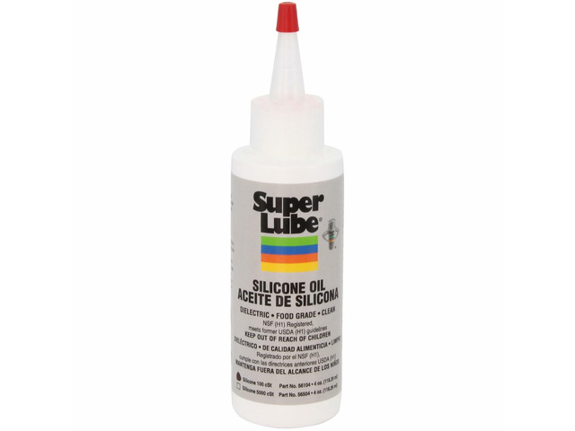 Silicone Oil High & Low Temp CST (Clear, 4oz Bottle) NSF Certified Food Grade & Clean High and Low Temp Stable