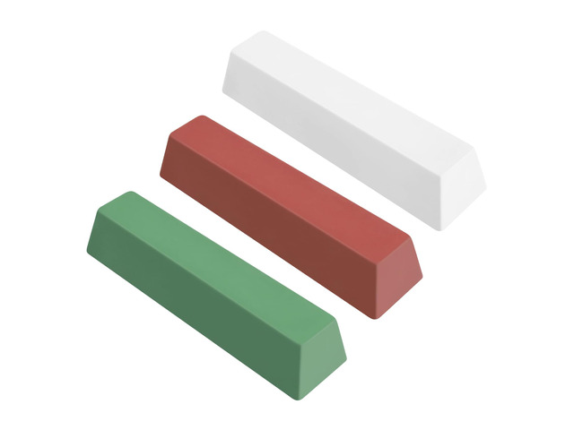 Buffing Polishing Cutting Compounds 3 lbs. Kit Polishing Rouge Bars for Buffing polishing Wheel- Green Fine/White Medium/Red Coarse - 3 Pack