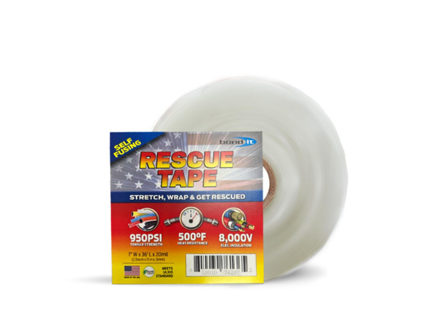 Rescue Tape, Self-Fusing Silicone Repair Tape, 1 in x 36 ft, White Self-Fusing Silicone Tape, Waterproof Seal, Leak Repair, Heat Resistant,...