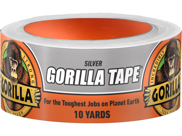 Tape,1.88 in x 10 yd,Silver - Duct,Utility,Triple Layer Strength,Indoor & Outdoor,Weather Resistant Shell,(Pack of 6)