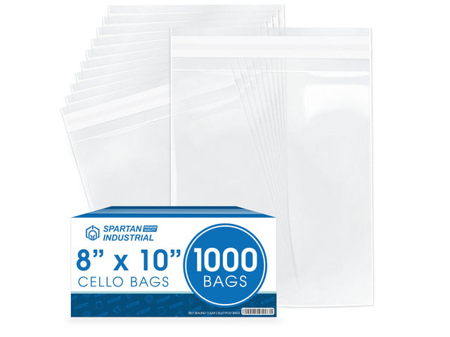 8x10 Self-Sealing Cellophane Bags (1000 Count) Clear Resealable Cello Bags for Art Prints, Photos, Stickers, Cookies, and Crafts - Resealable...